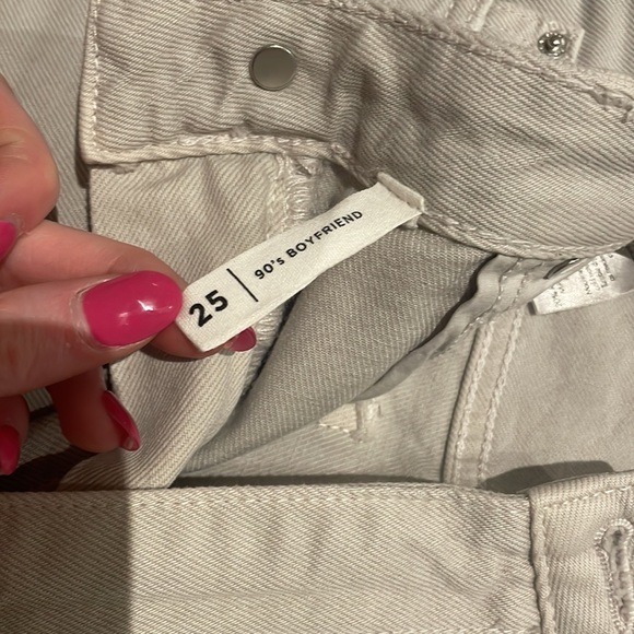 PacSun Eco Grey Ripped Boyfriend jeans in SIZE 25 - Picture 5 of 9